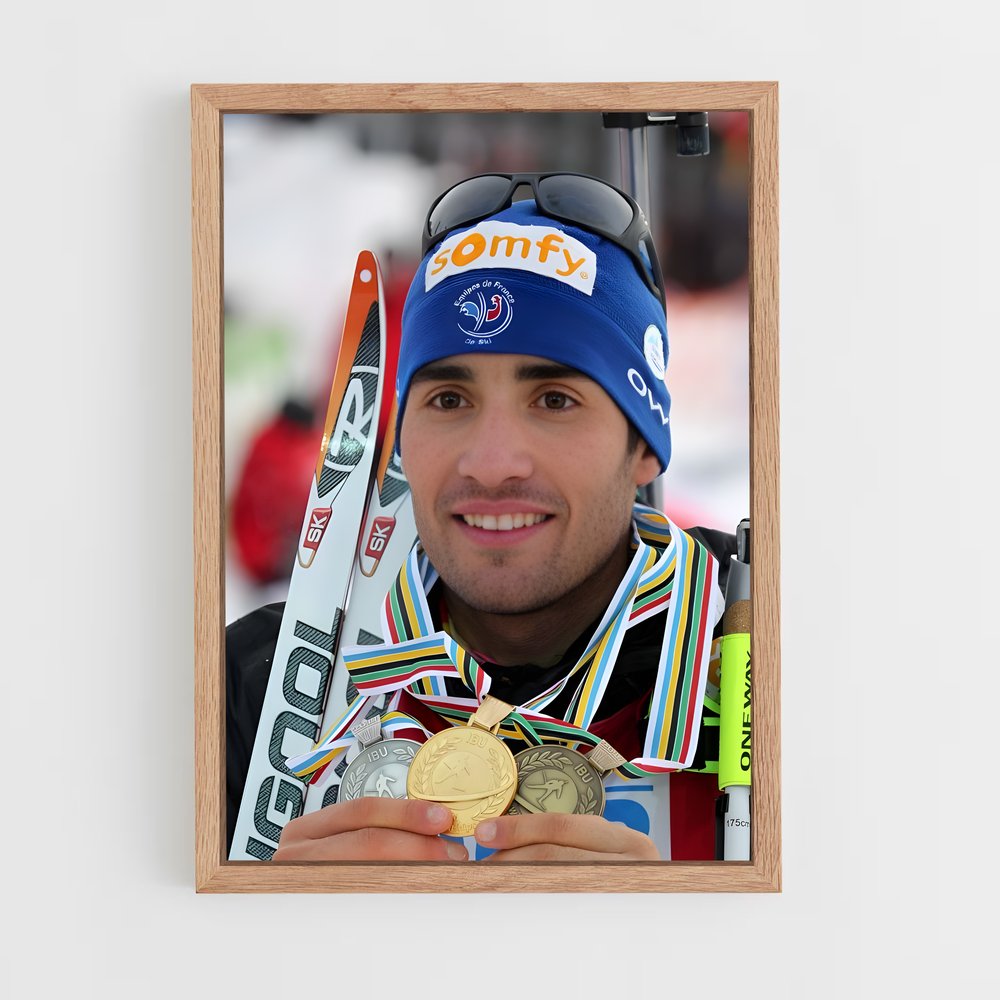 Poster La Gloire du Ski – affiche Biathlon (vue 4)